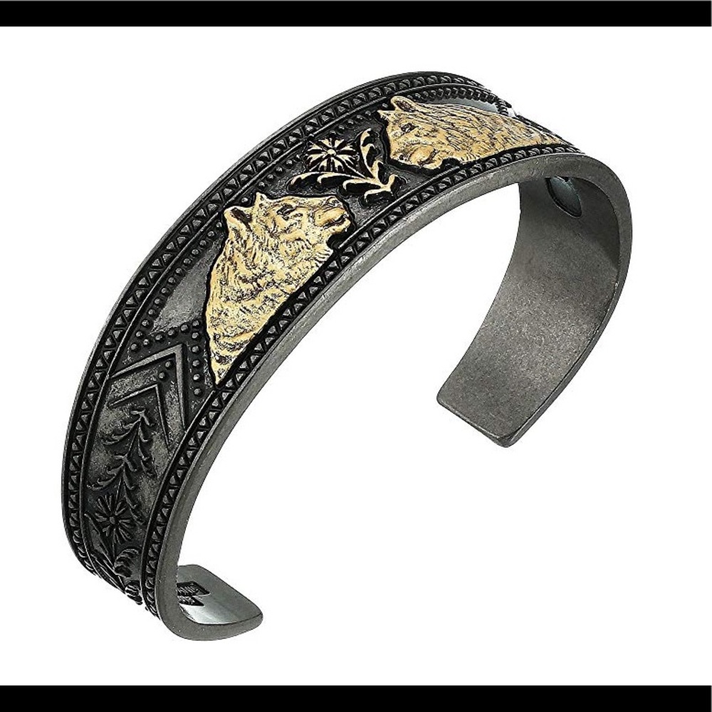 Alex and Ani Tiger Cuff two tone